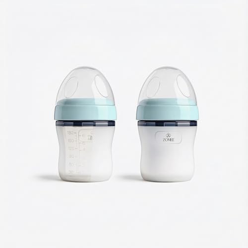 Zomee Silicone Baby Bottles, 9 oz, 2 Pack, Anti-Colic, BPA-Free image 3