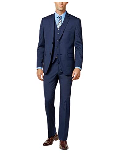 Costume trois pièces pour homme avec veste à revers cranté et pantalon