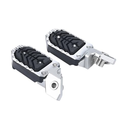 Repose-pieds réglables moto pour BMW R1200GS Adventure et R1250GS de couleur silver
