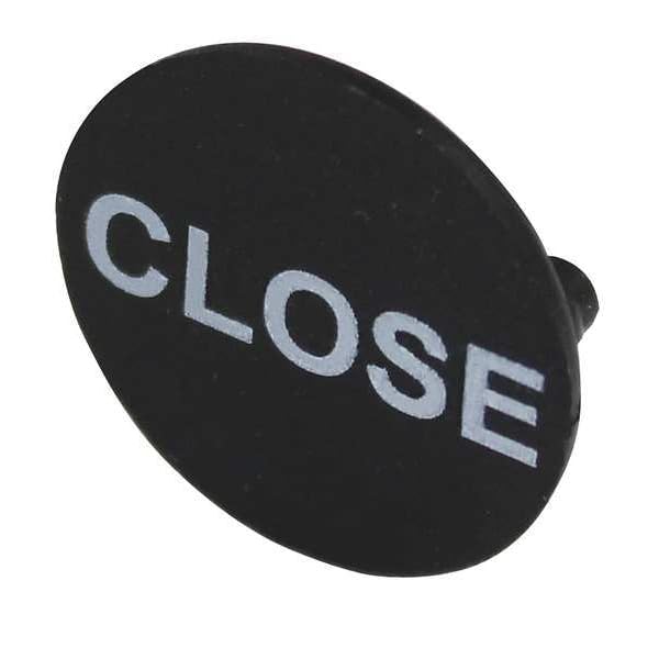 Round Legend Insert For Use With 20C804 20C807 Legend Close Black