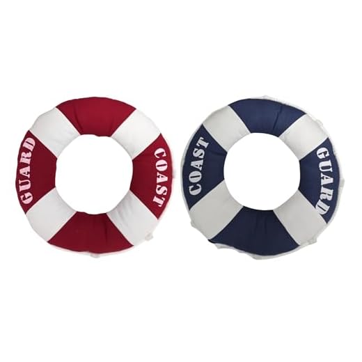 Set of 2 Nautical Life Ring Cushions