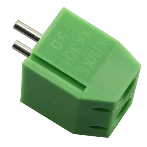 Ruiling 20-Pack 300V 10A Pcb Mount Screw Terminal Block Connectors For Arduino 2 Pin 5Mm Pitch (Green) #TOP3