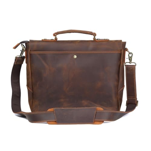 JSEIAJB Messenger Bag Male Handheld Briefcase Leather Shoulder Computer Bag2
