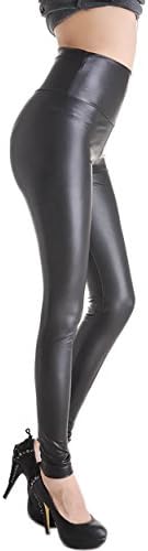 Rubberfashion Leggins lucidi, leggings lucidi opachi metallizzati fino alla  vita per donne e ragazze : Amazon.it: Abbigliamento