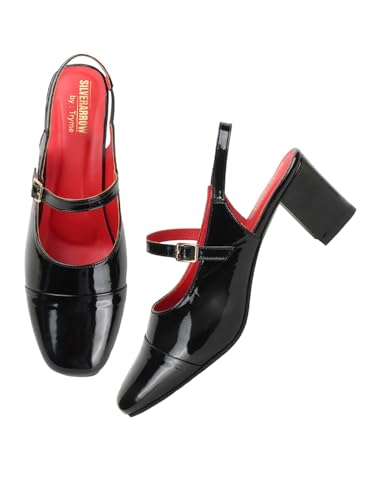 Image of SilverArrow womens Aurelia Block Heel Sandals | Color Tone Design | Fusion Wears | Fashion Sandals