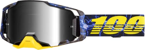 100% Armega Goggles Furious/Silver Mirror Lens, One Size