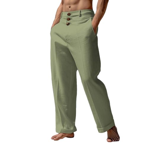 Mens Palazzo Pants Solid Casual Dressy High Wasited Wide Leg Botton Pants Business Work Comfy Outfits with Pockets