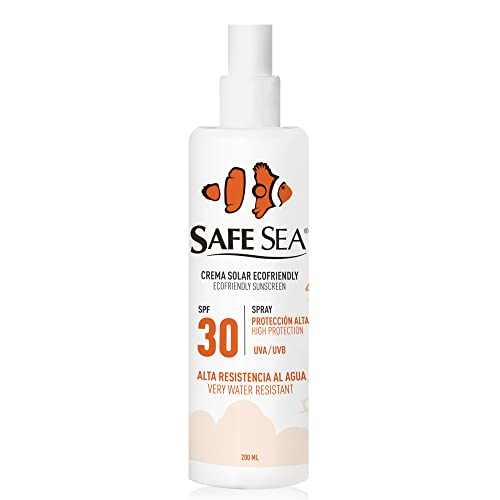 SAFE SEA - Spray Solar Protege la Piel de la Picadura de Medusas SPF 30 - Fórmula...