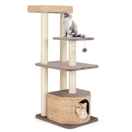 Árbol moderno para gatos Tangkula 52 pulgadas miniatura 1
