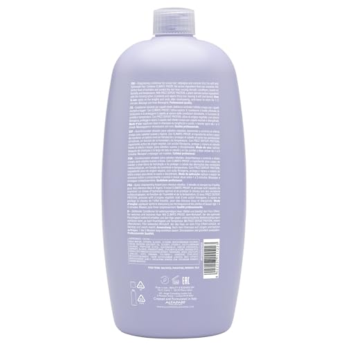 Image of Alfaparf Milano Semi Di Lino Smooth Low Shampoo for Frizzy and Rebel Hair - Sulfate Straightens Hydrates Smoothes Unruly Free Paraben Paraffin