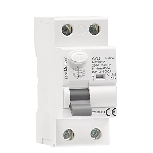 Disjoncteur différentiel 2P empêchant les électrisations avec sa sensibilité 30mA