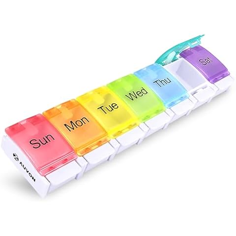 AUVON Weekly Pill Organizer Cover