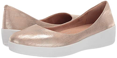 Fitflop Women's Superballerina Glitzy Ballet Flat, Gold, 8.5 M Us #TOP6