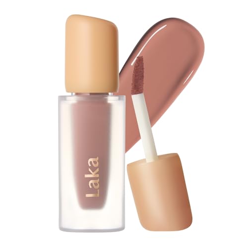 Image of Laka Fruity Glam Tint | Glowing Korean Lip Tint with Hydrating Lightweight Texture | Buildable Color, Non-Sticky High Shine Gloss | K-Beauty Korean Makeup | #184 Sorbet, 0.15oz