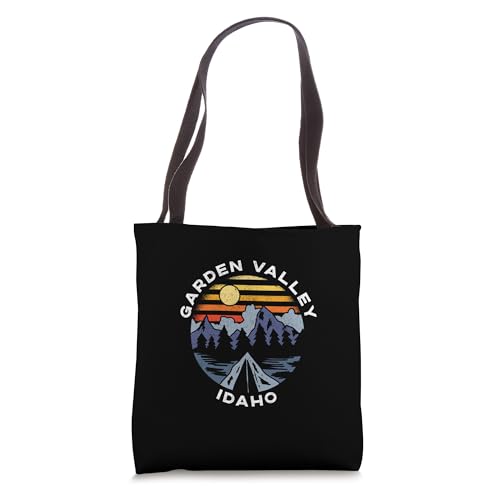 Garden Valley Idaho Mountains Vacation Camping Souvenir Tote Bag