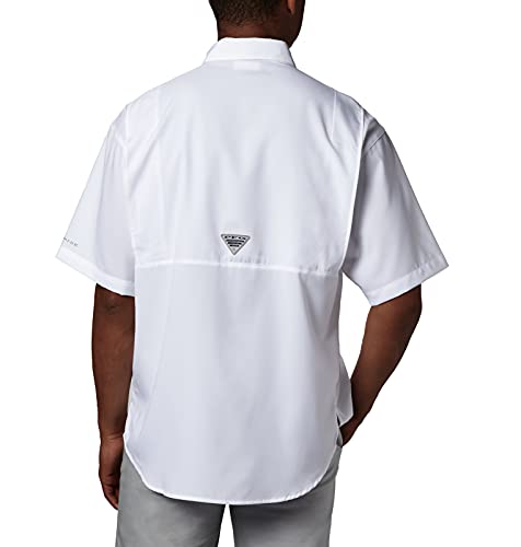 Columbia Camisa masculina Tamiami II de manga curta, branca, GG