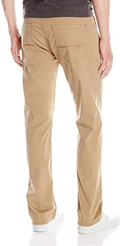 Mavi Zach Men's Straight Leg Pants, Regular Rise Twill Pants for Men, British Khaki Twill, Khaki Work Pants, 35 x 302