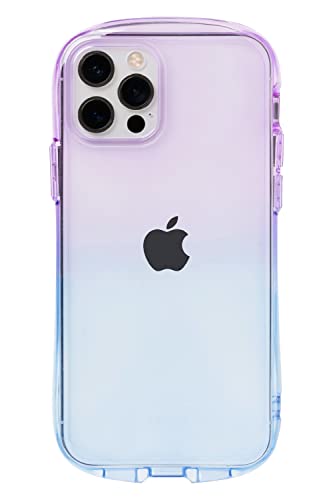 iFace Look in Clear Lolly iPhone 12/12 Pro ケース (ヴァイオレット/サファイア)【アイフォン12 アイフォン12Pro tpu カバー 透明 クリアケース 耐衝撃 米国MIL規格取得 ストラップホール付き】