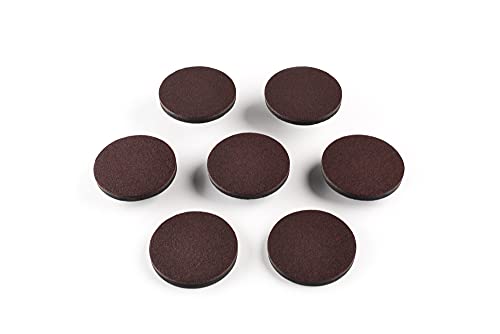 Super Sliders 3 1/2" Round Reusable Furniture Sliders For Hard Surfaces - Effortless Moving And Surface Protections, Brown (8 Pack) #TOP7