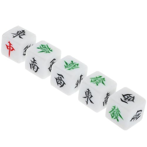 Dados de Mahjong Acrílicos Ligeros de 22mm Evitan el Desgaste en Tus Juegos