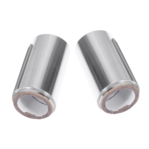 Healvian 2 rollos Lámina de Aluminio para Peluquería Plateados para Teñir y Resaltar Cabello Herramienta Profesional para Coloración y Permanentes