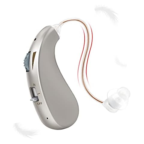 EAROTO Hearing Aids Rechargeable Digital Hearing Amplifier for Seniors and Adults, Ergonomics Design Aid Hearing with Perfected Cover