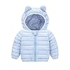 MYLH Winterjas met capuchon voor jongens, overgangsjas, winddicht, gewatteerde jas, kinderjas, katoenen jas met capuchon…