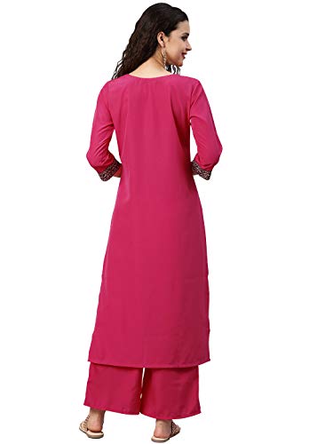 Image of ZIYAA Women's Crepe Straight Kurta