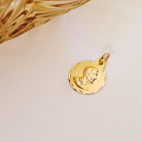 Medalla Oro 18k San Francisco Javier 18mm