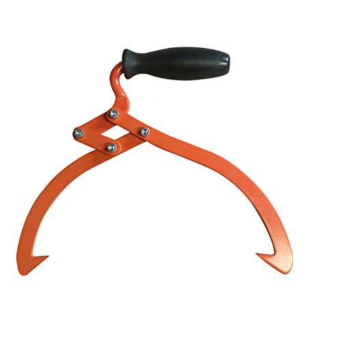 Aruza Log Tongs Logging Skidding Tongs Non-Slip Grip- Log Lifting, Handling, Dragging & Carrying Tool #TOP1
