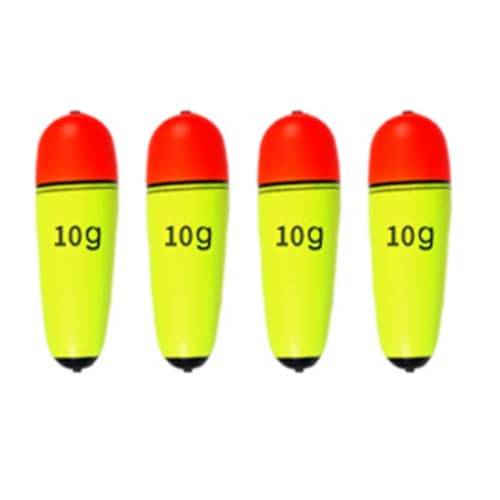 ZIDDAR Lot de 4 flotteurs de pêche en mousse 10 g-120...