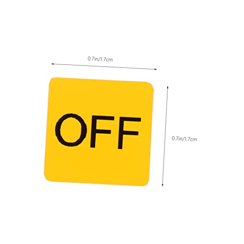 Etiquetas de seguridad on/off amarillas: la solución práctica para los interruptores del dormitorio 4
