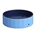 PawHut Piscine pour Chien Bassin PVC Pliable Anti-Glissant Facile à Nettoyer diamètre 100 cm Hauteur 30 cm Bleu
