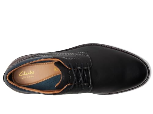 Clarks Men's Monahan Plain Black Leather 8.5 Wide by Clarks - Used condition - Image 2