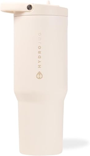 HydroJug Sport - Botella de acero inoxidable con pajilla, aislada al vacío, a prueba de fugas, diseño ergonómico, reutilizable, apta para disponible en Yaxa Colombia