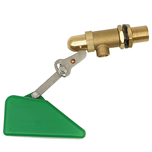 Válvula de flotador de 1/2' válvula de latón con flotador de plástico válvula de bola flotante para tanque de agua con brazo ajustable Válvula de bola de flotación automática