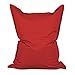 Lumaland Grand Pouf Chaise de XXL de Jeux - pour intérieur et extérieur - Le Salon, Jardin ou Chambre - Coussin avec Housse Lavable en Machine 380L 140 x 180 cm - Rouge