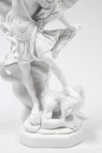 Estatua italiana de San Miguel Arcángel de 8 pulgadas miniatura 5