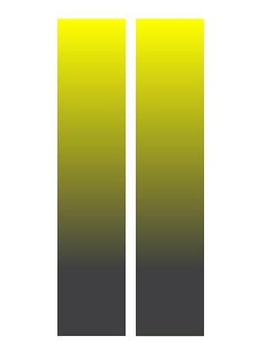 Standard Diameter Arrow Wraps- Pack of 15- Single or Combo Pack Wraps- Color Fade 3,5,7 Inch (Yellow Fade, 2 Pack (30 Wraps))