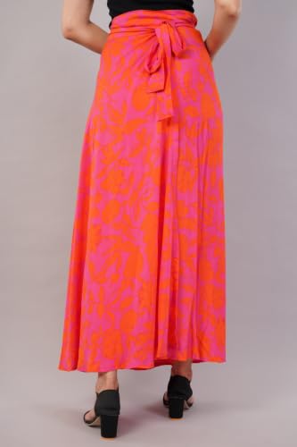 Image of Women's Printed Maxi Wraparound Skirt