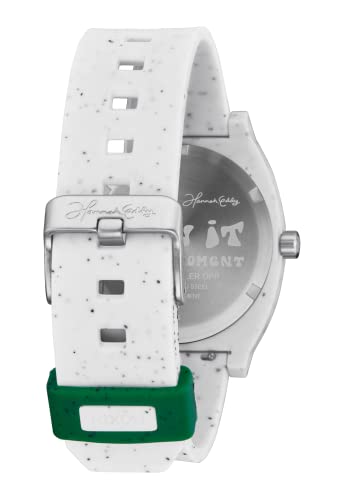 Nixon X Hannah Eddy Time Teller Opp A1366 - White- 100M Water Resistant Unisex Analog Fashion Watch (40Mm Watch Face, 20Mm Pu/Rubber/Silicone Band) #TOP3