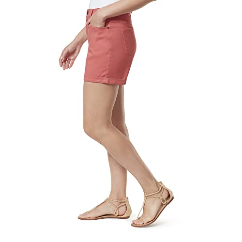 Short Gloria Vanderbilt Amanda confort ventre plat taille 40 kaki - 2