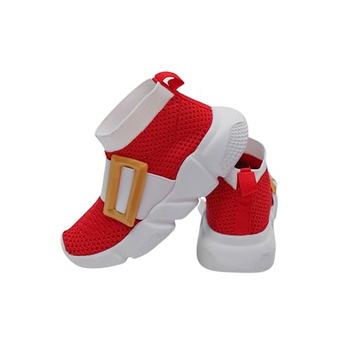 Adult Sonic Shoes, Adult Sonic Power Sneakers for Boys and Girls with Gold Buckle, Lightweight and Breathable Sonik Sneakers for Running and Walking, Men and Women Unisex Sizes2