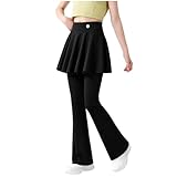 QUNPIU Girls Bootcut Yoga Pants,High Waisted Casual...