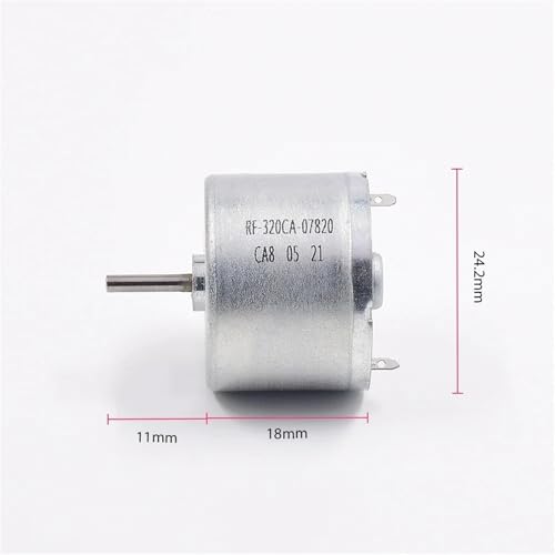 Micro-moteur silencieux 12V 24V RF-320CA pour une rotation fluide