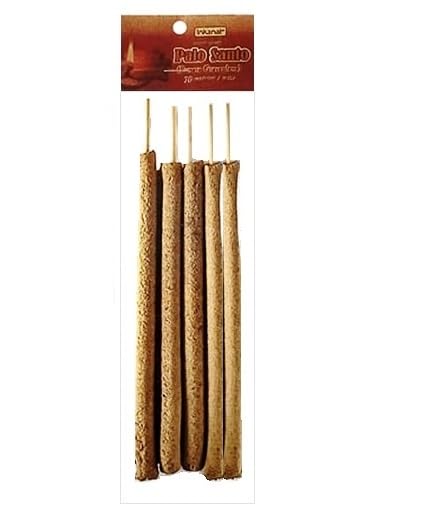 Incienso Palo Santo en Varitas Gruesas - 5uni - INKANAT - varitas de bambú -