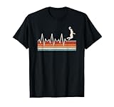 giocatore di basket divertente battito cardiaco retrò basket maglietta