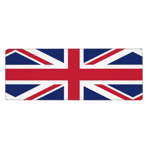 Alfombrilla de mouse extragrande con diseño de bandera británica para teclado y PC