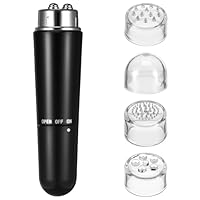 Ciieeo 4 in 1 Elektrische Gesichtsmassagegerät, Akupressur Massagegerät Mini- Electric- Akkupressur für Schmerzlinderung Muskeln (Schwarz)