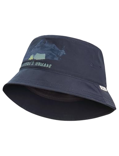 Chapeau de soleil respirant Jack Wolfskin Woods Bucket Hat K léger et pliable pour enfant
